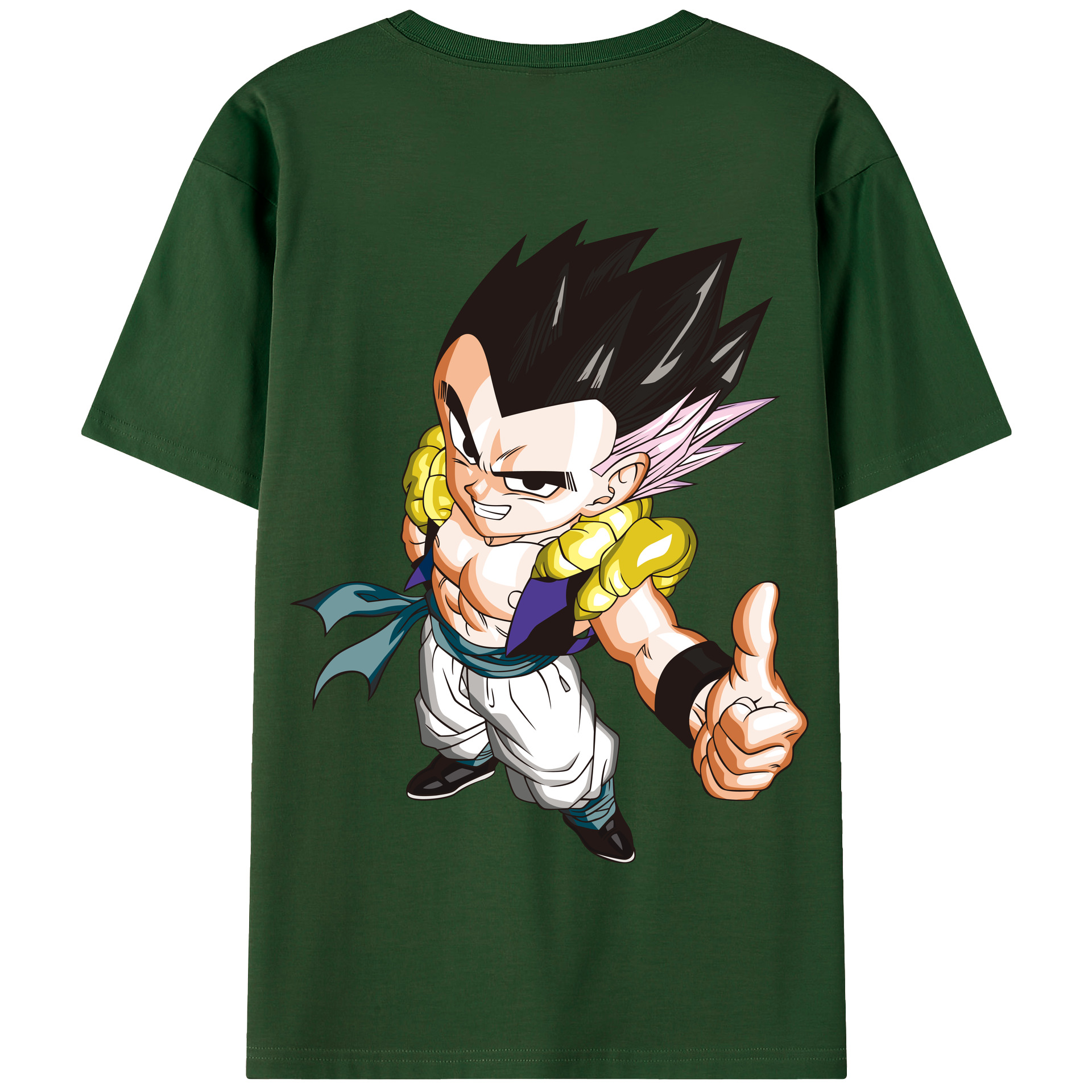 （画像用） ドラゴンボール ベジータ四世（Bejīta Yonsei）DRAGON BALL Vegeta IV 綿100％半袖Tシャツ（背面プリント）